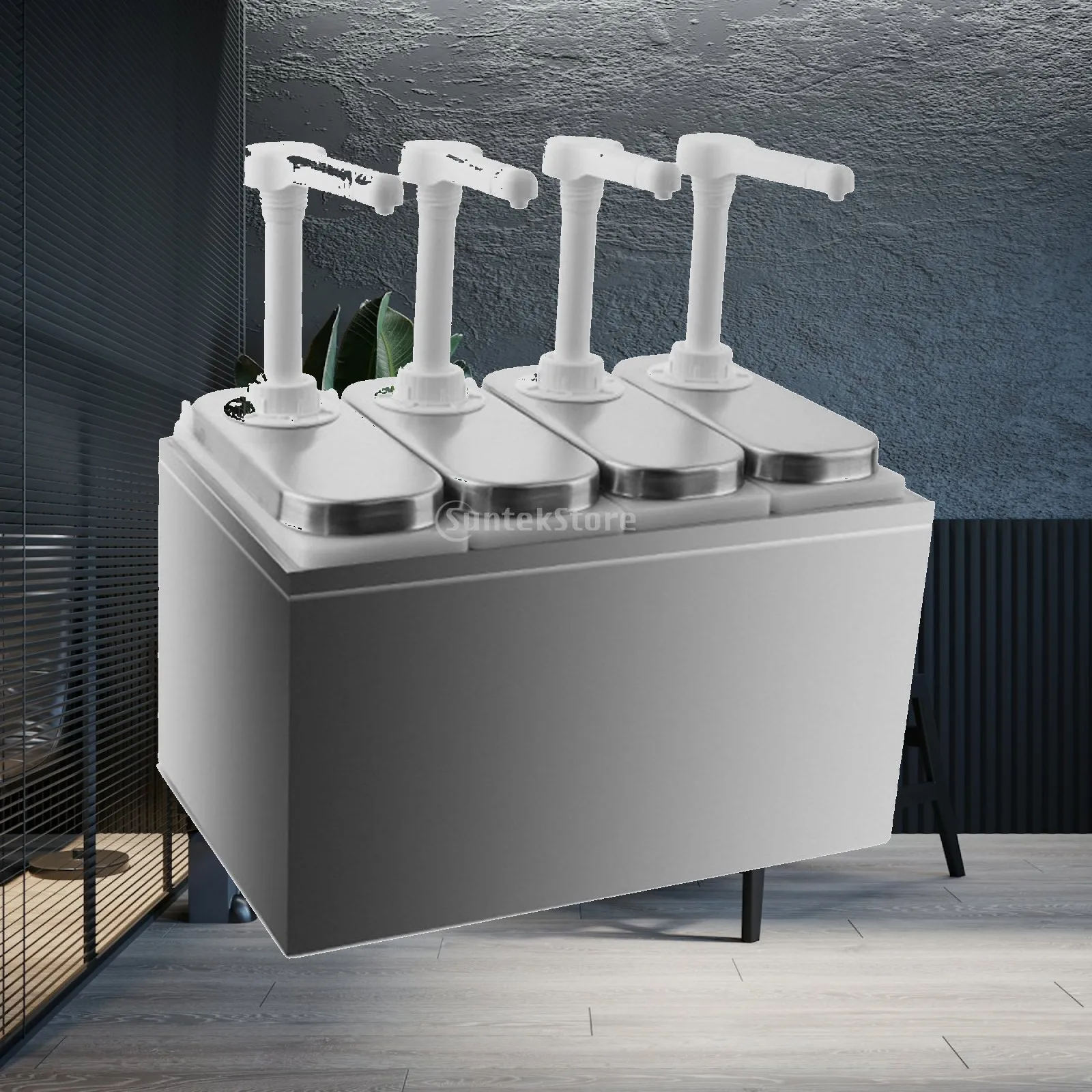 1L Sauce Dispenser Pump Condiment Dispensing Tool, Home Restaurant Hotel Salad Jam Seasoning Premium Quality Sauce Practical