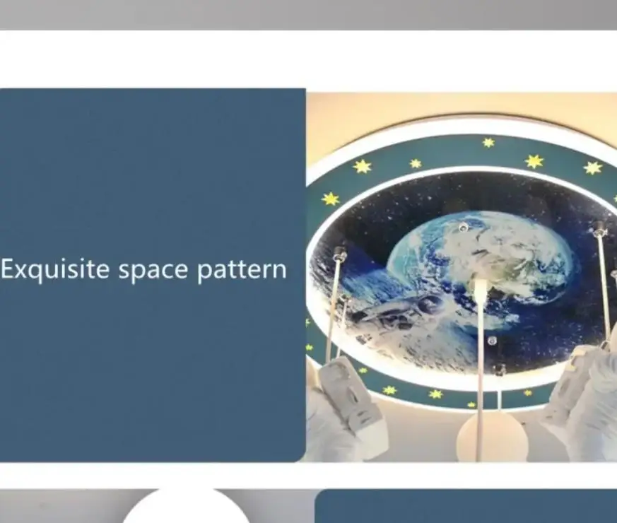 

Children's room chandelier boy creative wandering Earth Star Lamp astronaut boy bedroom