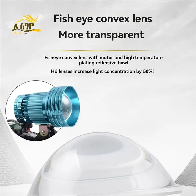 

A69P-LED Zoomable Strong Light Telescopic Spotlight Long Range Spotlight Outdoor Black Pit Night Fishing Sea Mining Lamp
