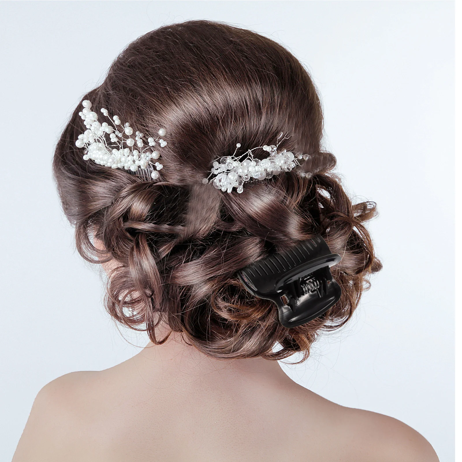 

12Pcs Hot Curler Clips Hair Claw Styling Tools Lightweight Hair Curler Clamps for Salon Home Hot Roller Clip Roller Clips