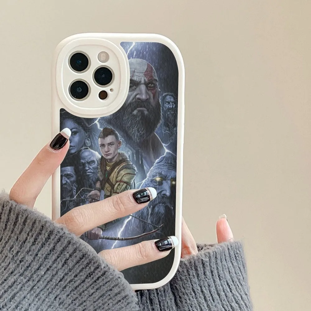 God Of War Phone Case Hard Leather For IPhone 14 13 12 Mini 11 14 Pro Max Xs X Xr 7 8 Plus Fundas