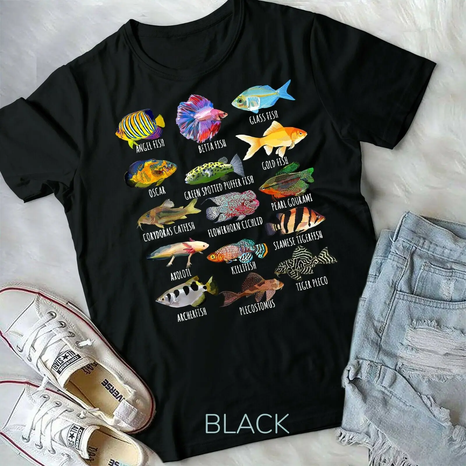 Fishkeeping Fish Species Biology Types Of Aquarium Fish Unisex & Youth T-shirt