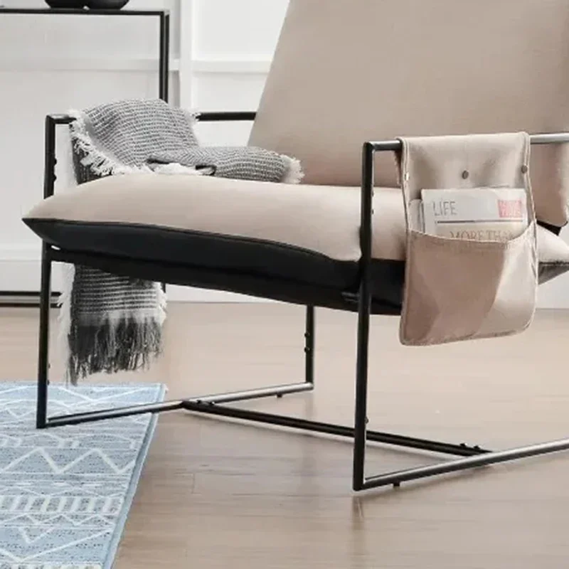 Sling Accent krzesło salon sypialnia czytanie biura nowoczesne designerska metalowa ramka fotel wygodne Stoelen miękkie meble