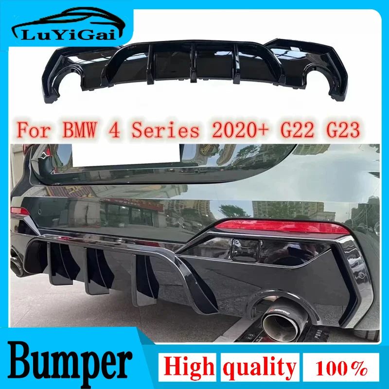 

Rear Bumper Back Diffuser LED Rear Lip Tail Lip Spoiler For BMW 4 Series 2020+ G22 G23 420i 430i 435i M440i 2 Door M Performance