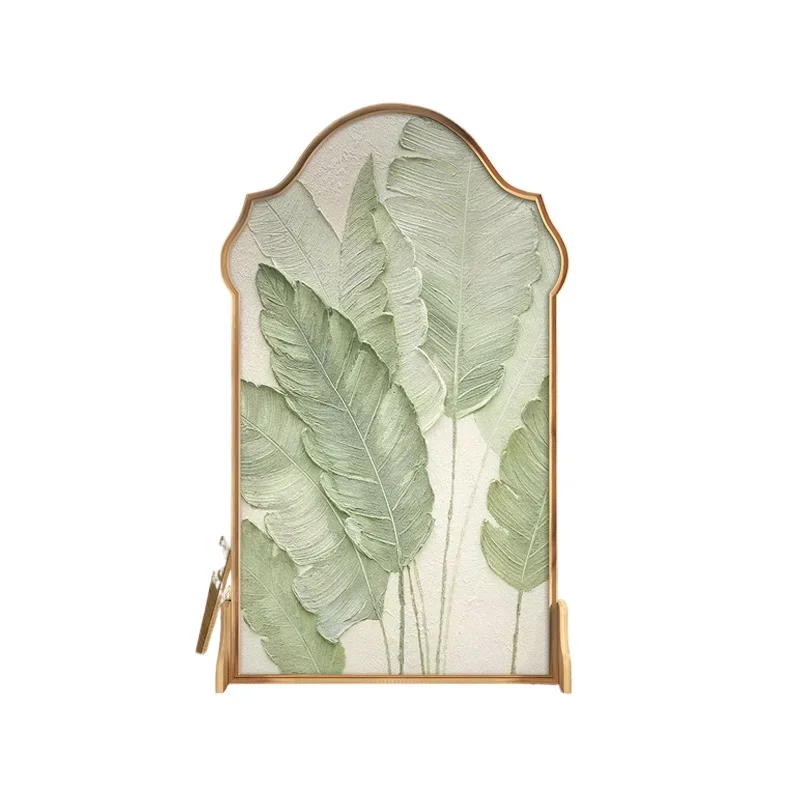 

"Traveler's Banana" Nordic ins decoration simple cream wind blocking mobile screen partition living room porch screen