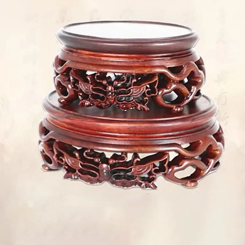 

Elliptical Pot Base, strange Stone, Wood Carving, Antique Ornament, Purple Sand, Vase, Bonsai