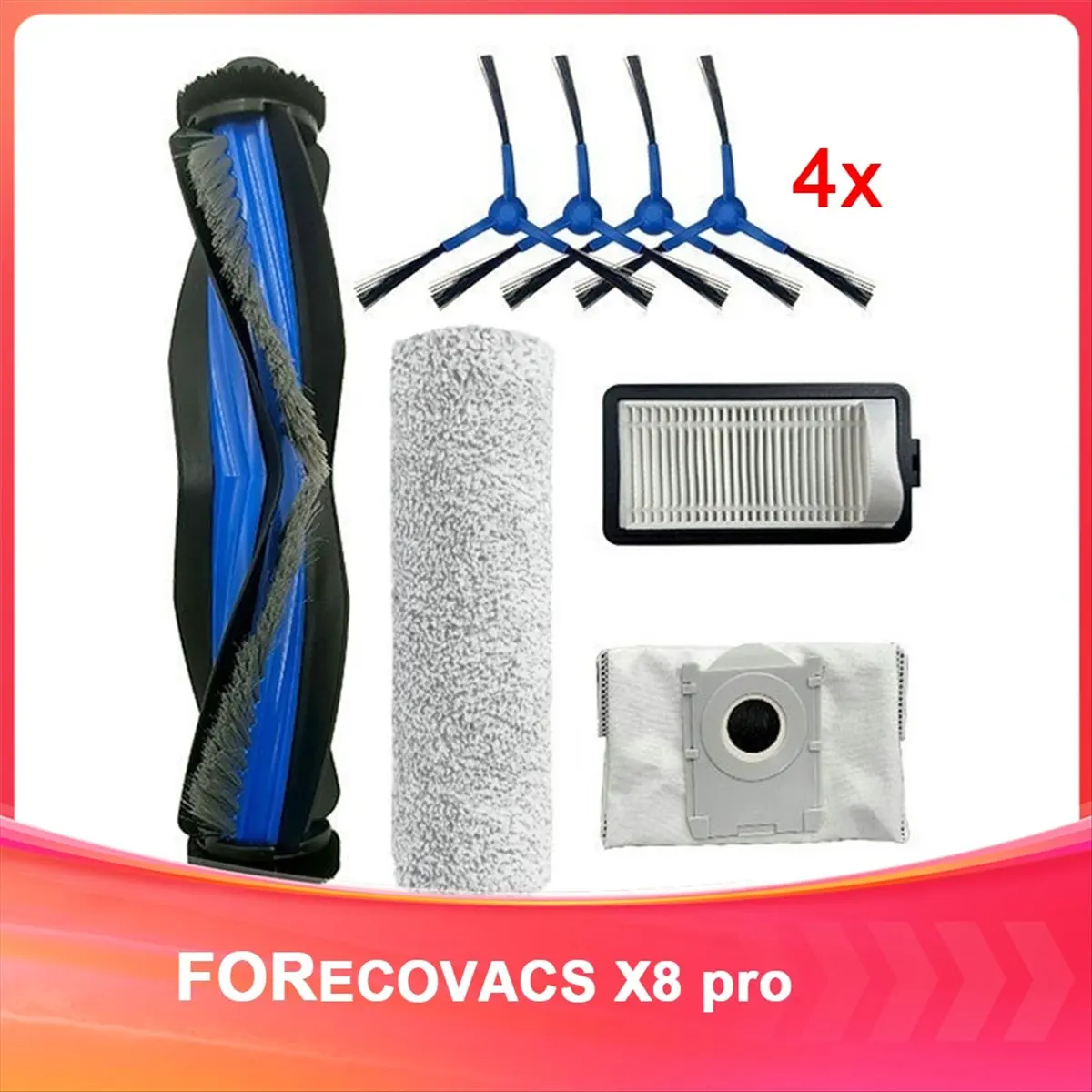 BRILLIANT For X8 Pro Replacement Consumables Sweeper Consumables