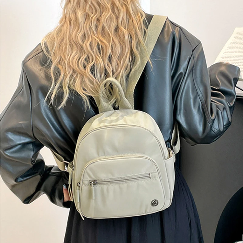 

Ladies' Fashionable Backpack Portable Lightweight Bag Student Shoulder Handbag Multipockets Casual Outdoor Travelling Backpack