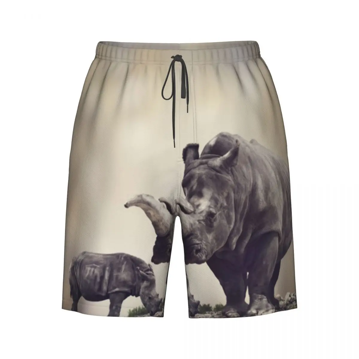 

Мужские шорты для плавания, плавки с носорогом, пляжная одежда