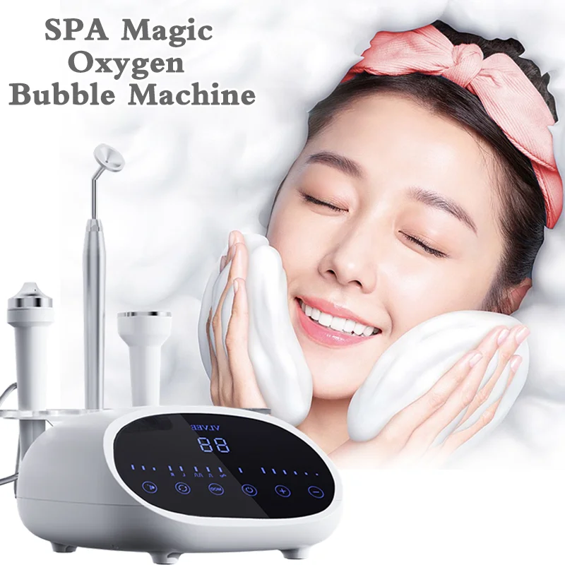 

Smart Library R Magic Oxygen Bubble Machine Facial Deep Clean Tender White Cleansing Mite Removal SPA Mousse Rejuvenation B