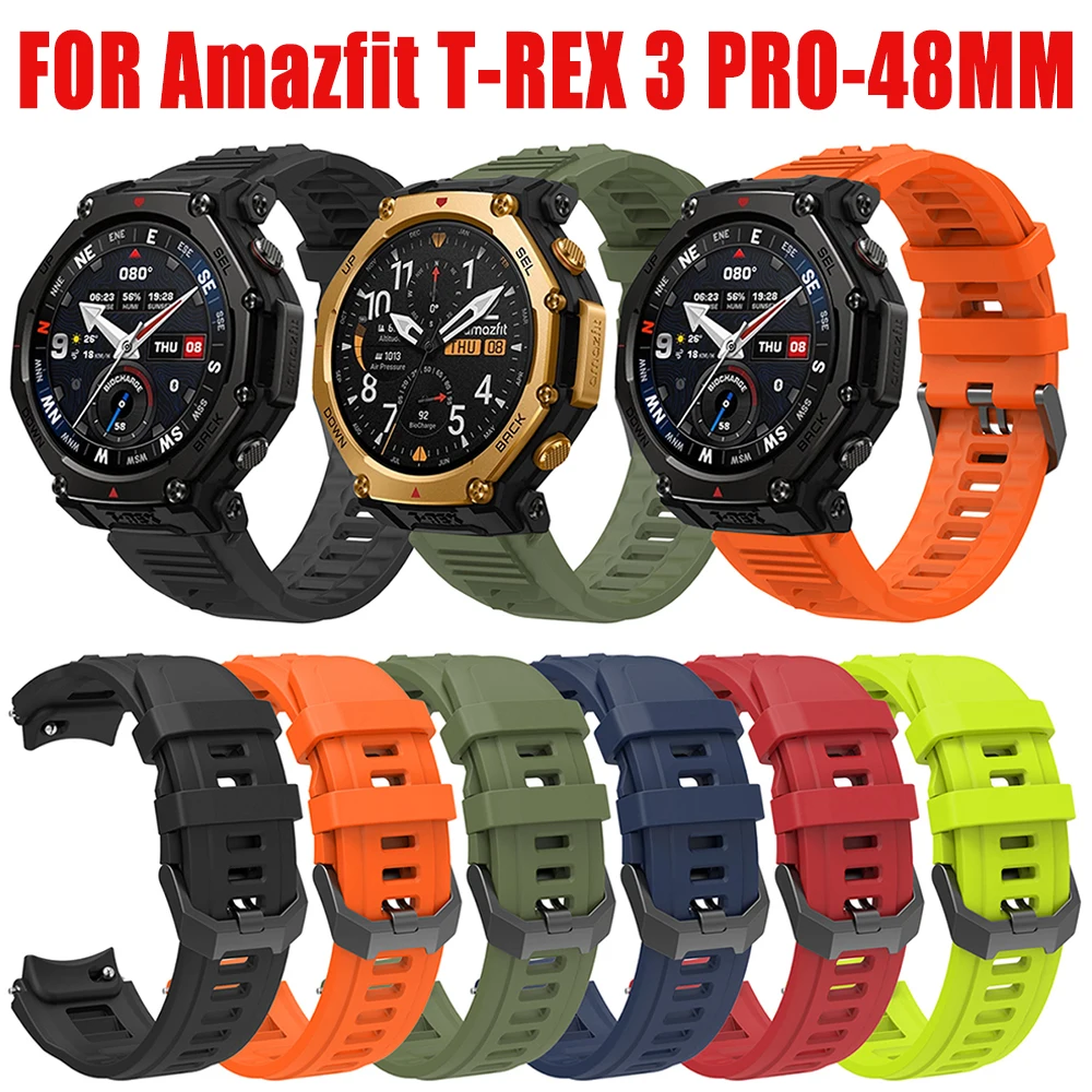 Silikonarmband für Huami Amazfit T-REX 3 Pro, komfortabler, wasserdichter Sportriemen für Amazfit T-rex3 Pro Smar Armbandzubehör