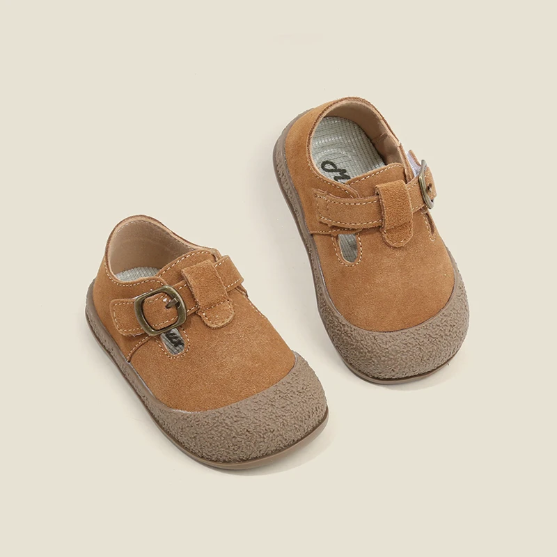 

Детская обувь, новая весенняя обувь для мальчиков, кожаная обувь для девочек, защита от столкновений