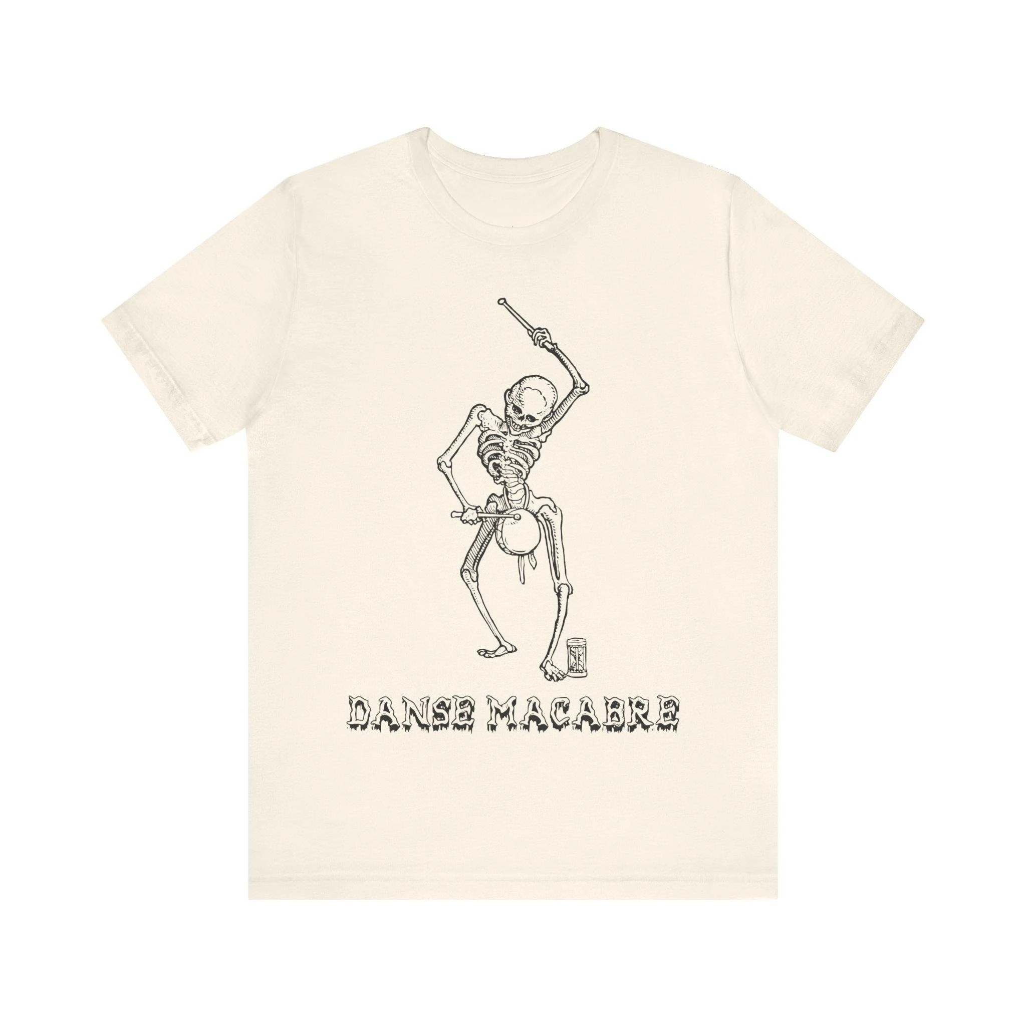 دانس مكابري خمر القوطية الفن قميص الرقص الموت تي شيرت زاحف القوطي تي شيرت تذكار موري مخيف القرون الوسطى للجنسين الرجال المحملة