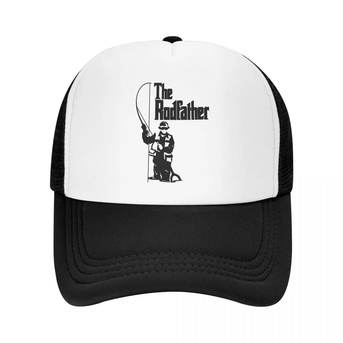 

The Rodfather Fishing Outfits Mesh Trucker Hat Unisex Cooling Mesh-back Snapback Cap Fashion Adjustbale