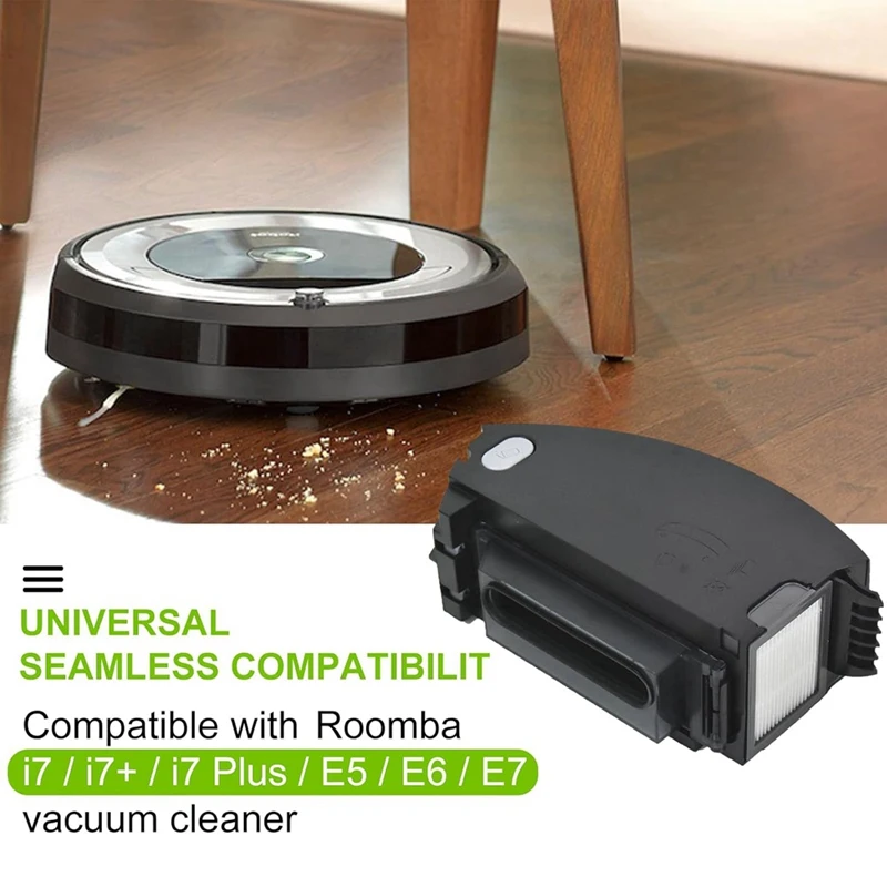 Replacement Dust Bin  For Irobot Roomba I3 I3+ I4 I4+ I6 I6+ I7 I7+ I8 I8+ E5 E6 E7 J7 Robot Vacuum Dust Collection Box