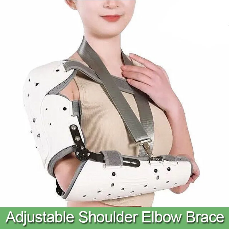 

Adjustable Elbow Joint Fixed Support ShoulderElbow Fracture Injury Elbow Protector Arm injuryForearm Fixed Support Left Right