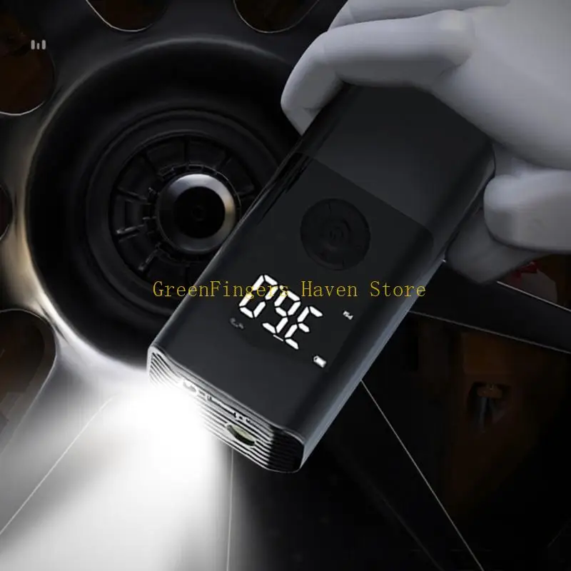 F68D Tire Inflator Rechargeable Electric Air Pumps Car Air Compressor with LED Light