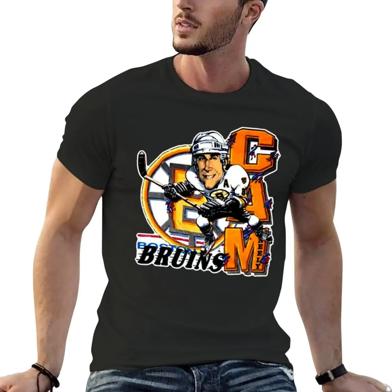 

Cam Neely Boston Hockey Retro Caricature Gift For Fans, Gift For Men and Women T-Shirt sports fans mens shirts graphic tee