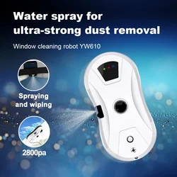 Household Window Automatic Water Spray Cleaning Robot Vacuum Cleaner With Remote Control Electric Window Glass Wiper