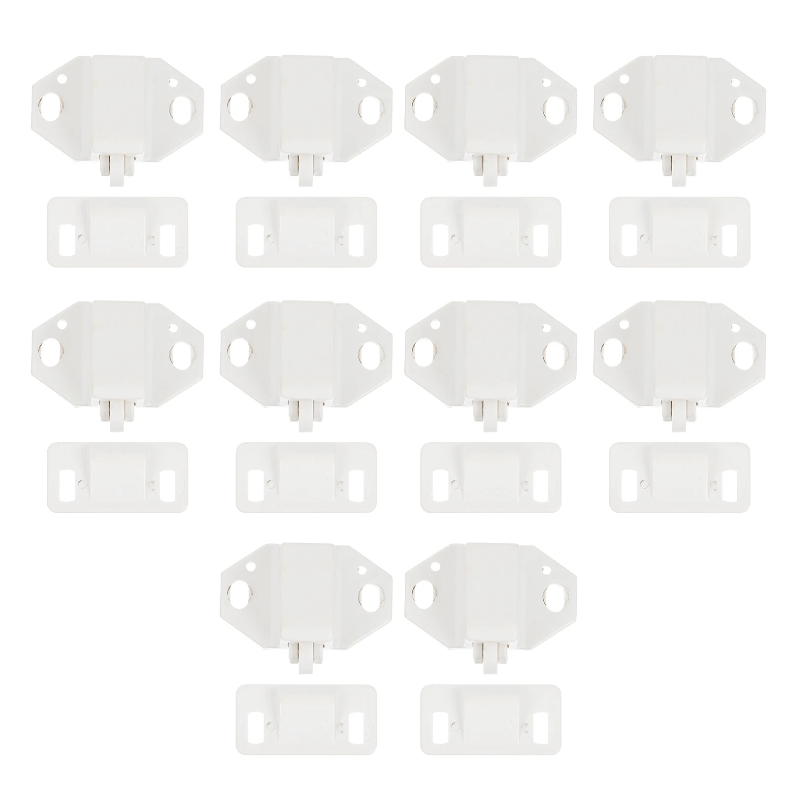 

10 Sets Ball Catch Latch Plastic Catches Door Clip Replacement Lock for Cabinet Furniture Wardrobe Interior Doors Durable Sturdy
