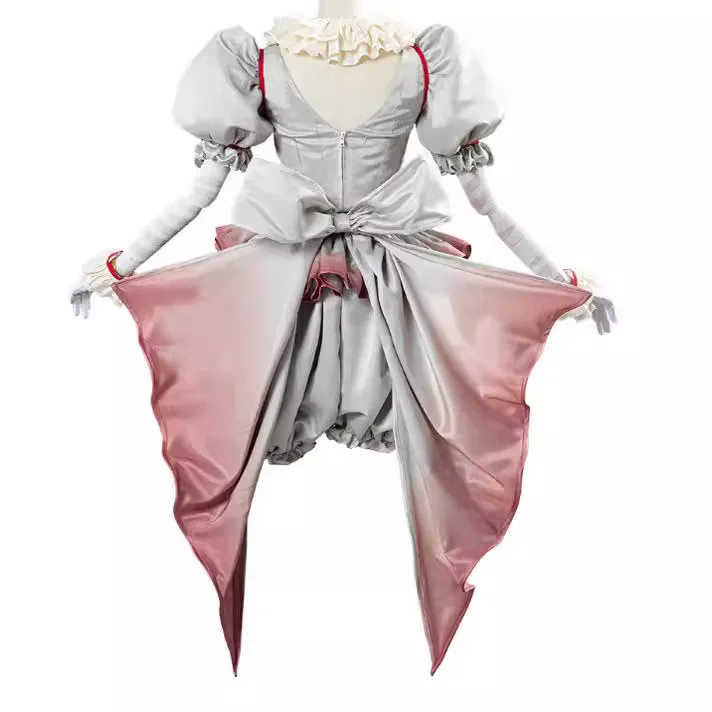 Película mujer Penny Wise Cosplay disfraz payaso Outftis chica Halloween carnaval Cosplay ropa personalizada