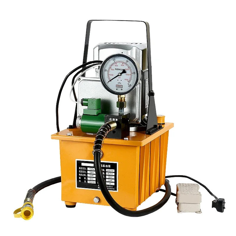 HHB-700A ultra-high pressure electric pump, electric hydraulic pump, plunger pump, foot operated with solenoid valve,