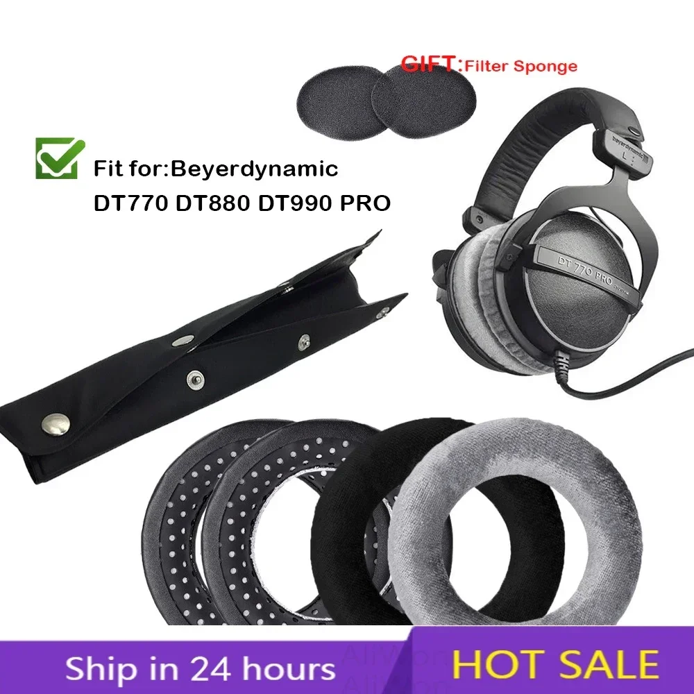 

For Beyerdynamic DT990 / DT880 / DT770 PRO Earpads Sponge Soft Foam Cushion Headphones Replacement Ear Pads / Head beam cushion