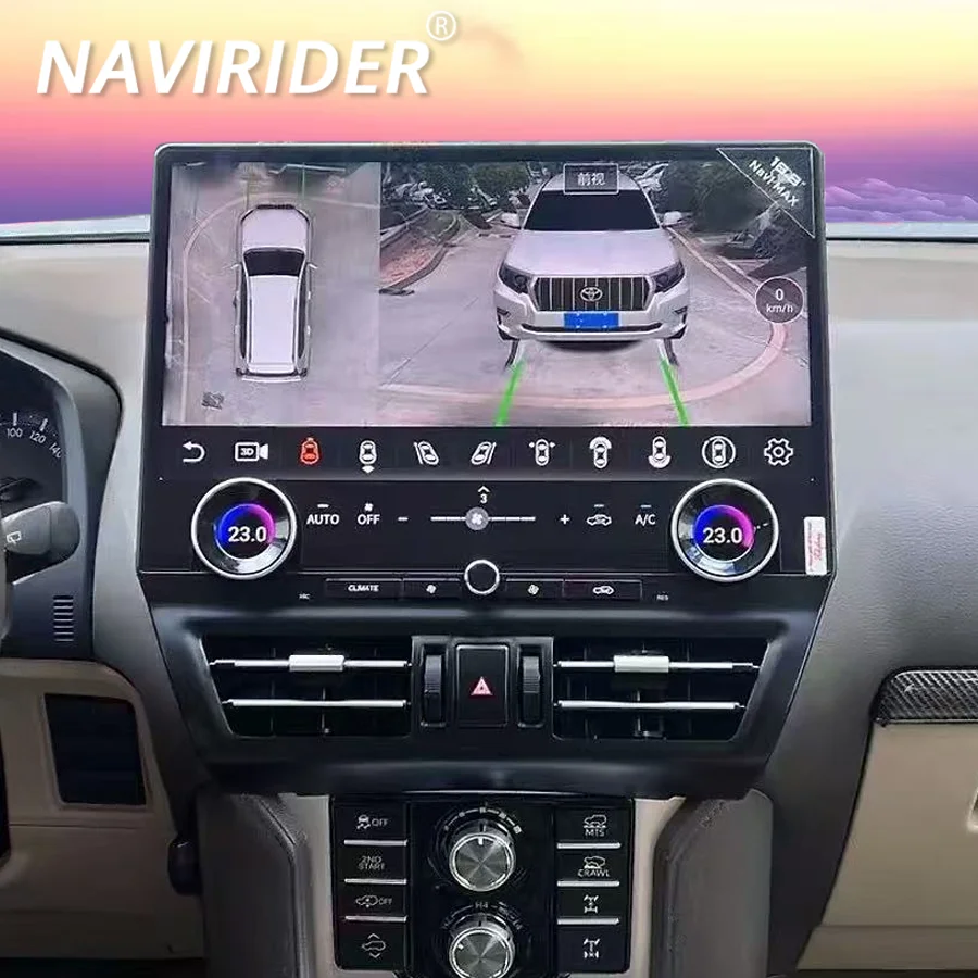 

Для Toyota Prado LC150 2010-2021: Автомагнитола с CarPlay, GPS-навигацией, мультимедийным плеером и 16,8-дюймовым Android-экраном (головное устройство)