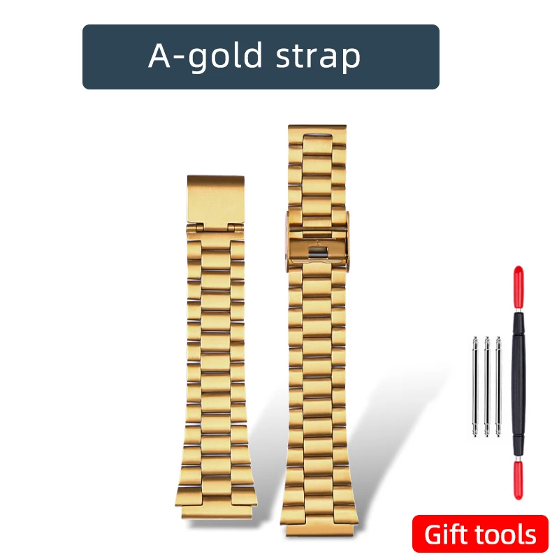 A168 Upgrade Edelstahlgehäuse Lünette Mod Kit für Casio 3298 A168WA Uhr Hochwertiges Uhrenzubehör aus massivem Metallgehäuse und Armband