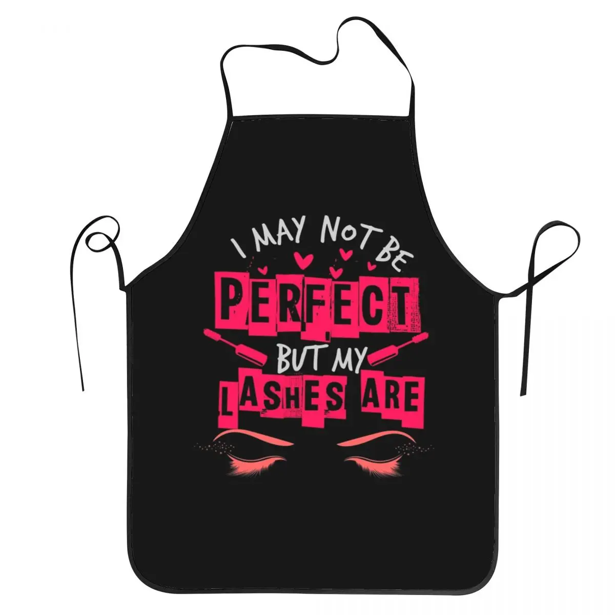 Perfect Lashes Eyelash Apron Women Men Unisex Bib Makeup Artist Kitchen Cooking Tablier Cuisine Chef Baking