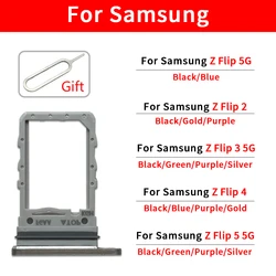 Micro Nano SIM Card Holder Tray Slot Chip drawer Holder Adapter Socket For Samsung Z Flip 2 3 5G 4 5 Dual Card