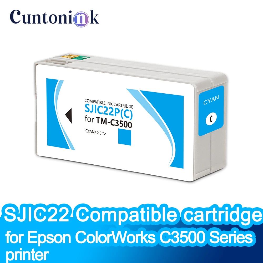 

C3500 SJIC22P Compatible cartridge for Epson ColorWorks C3500 Series printer With Label printer pigment ink With chip