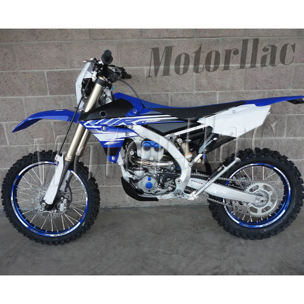 Reflektierender Motorrad-Felgenaufkleber 21/18 Zoll Streifenaufkleber Zubehör für WR250R WR250F WR450F WR 250R 250F 450F – Detail 1