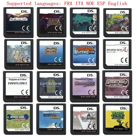 NDS 1 1Video Game Cartridge War Farming Rune Factory 3 Disgaea Retro Games FRA/ITA/NOE/ESP/English Multilingual Switchable