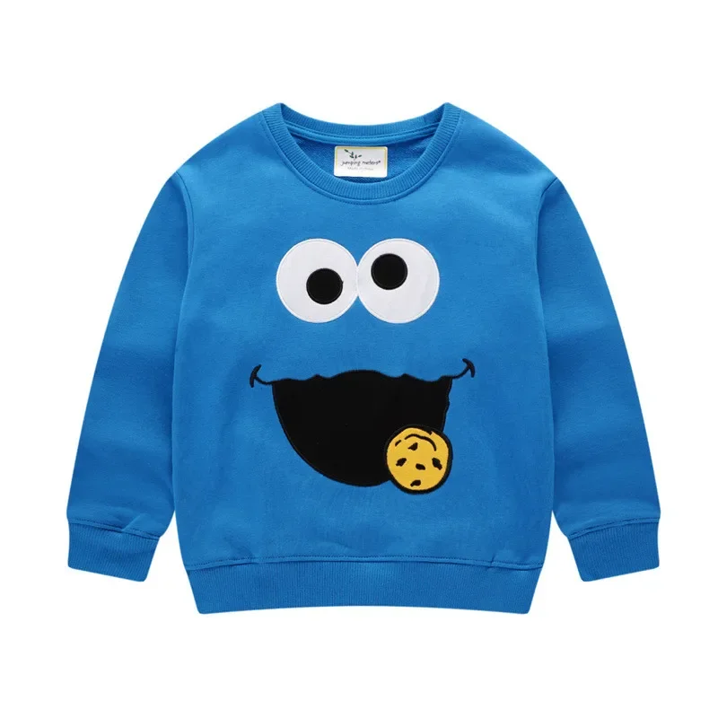 2024Jumping Meters New Autumn Elmo Sweatshirts Baby Boys Girls Cartoon Shirts Fashion Clothing Long Sleeve Hoody Boys Girls Tops