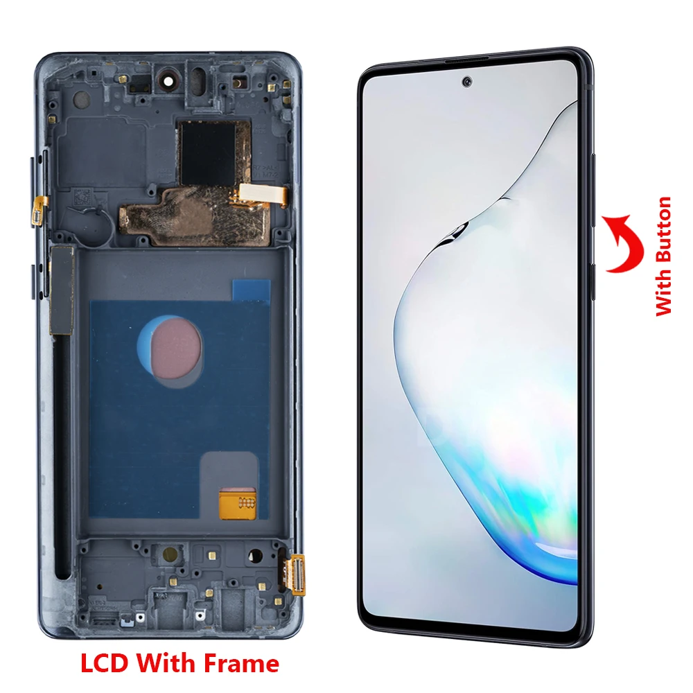 NEW 6.7\'\' Super AMOLED For Samsung Galaxy Note 10 Lite Lcd Display Digital Touch Screen For Samsung Note10 Lite SM-N770F Screen