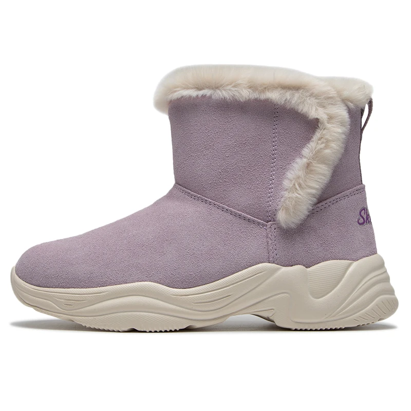 

Skechers Зимние сапоги на флисовой подкладке для девочек Повседневные ботинки Легкая замшевая и флисовая подкладка Молодежные спортивные ботинки на открытом воздухе 303052L-Lav