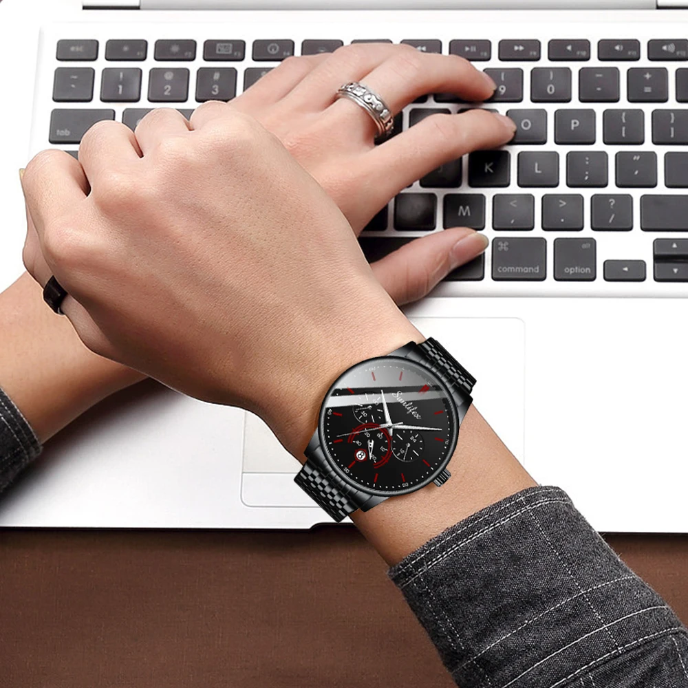 Sunlifex 2024 Sports Men's Watch Leisure Business Simple Quartz Watch