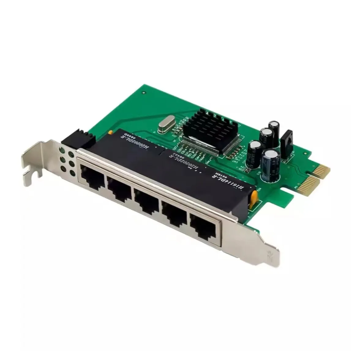 PCle IC Plus IP175 PCI-E x1 100M5 Poort 10/100 Fast Ethernet, Netwerkkaart Switch Card Transceiver