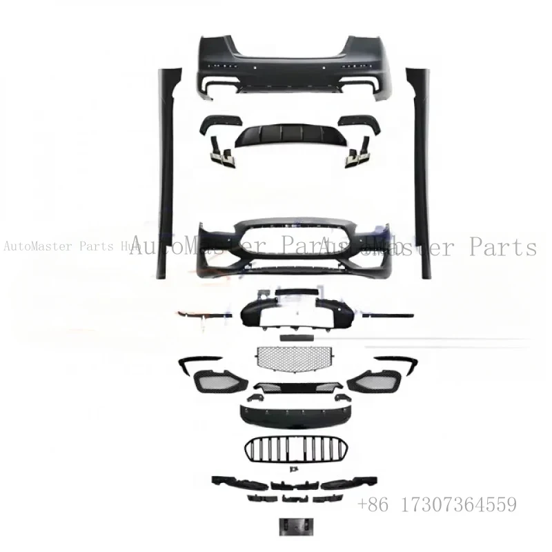 

Front Bumper Front Grille for Quattroporte Upgrade to 2018-2019 Facelift Body Kits Car Accessories