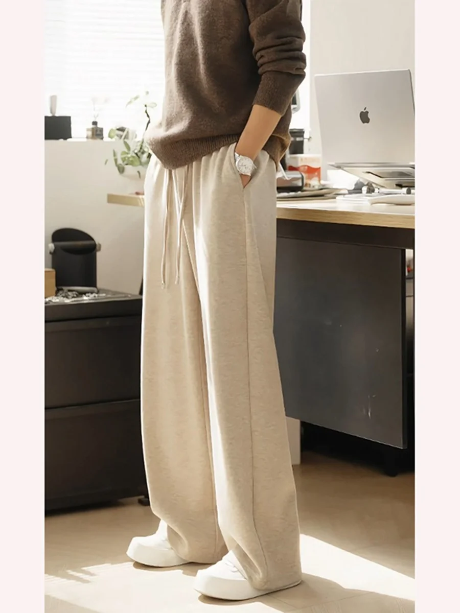 

Мужские брюки-чинос на весну-осень, теплые, прямого кроя, свободные, удобные, молодежные, однотонные