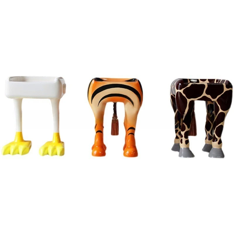 FRP animal limbs creative seat personalized wine bar counter household indoor and outdoor shopping mall durable seat