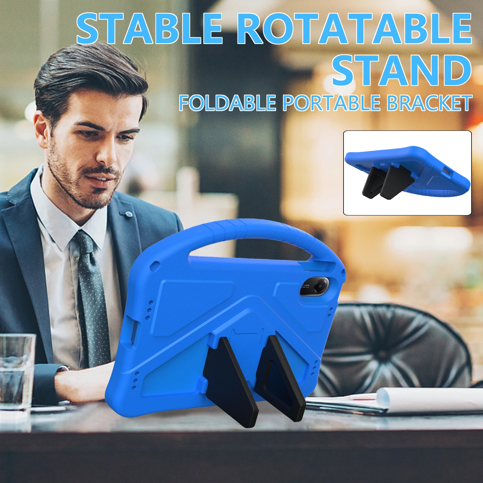 Kids Capa Case For Redmi Pad 2 Pad Pro 9.7 SE 8.7 4G Xiaomi Poco Pad M1 X1 8 7 6 5 Pro EVA Stand Cover With Portable Hand Holder