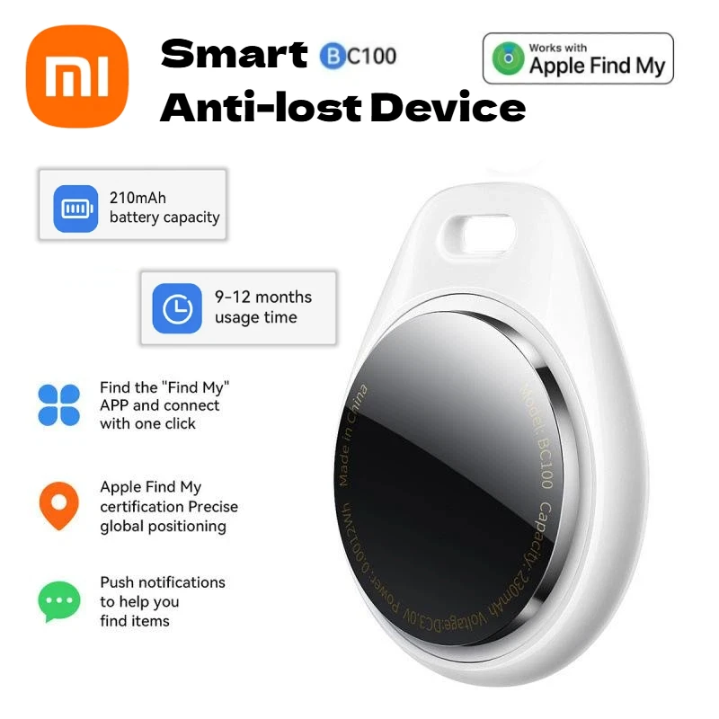 

BC100 Airtag For Apple Find My With Case Anti Lost Device Smart Trackers For Cars Pet Keychain Bluetooth Mini Locator GPS Finder