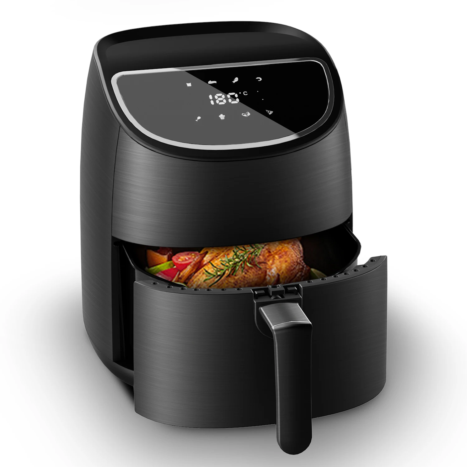 

Новые горячие продажи электрические фритюрницы бытовой сенсорный экран цифровой дисплей безмасляная фритюрница 3,5 л