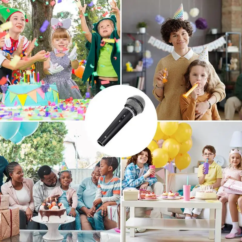 Handheld Fake Microphone Props Fun High Simulation Pretend Microphone Toy For kids Stage Costume Props Birthday Party Favor