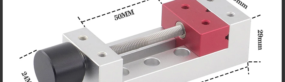 TMYLOKU Präzisions-Mini-Schraubstock-Graviermaschine, CNC-Bohrmaschine, kleiner Schweißtisch, komplett aus Aluminium, manuelle Tischklemme – Detail 8
