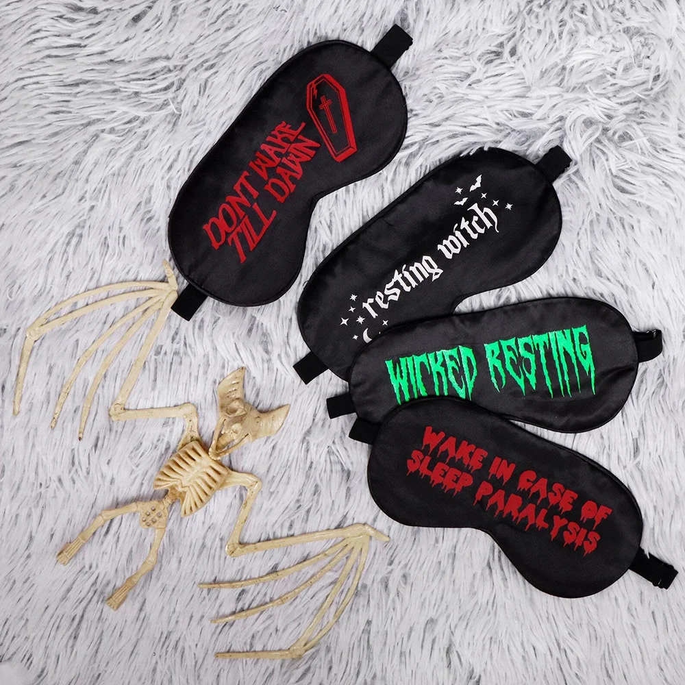Máscaras de ojos espeluznantes Bruja gótica Halloween Sleepover Fiesta Máscaras de ojos Decoración de despedida de soltera Regalo de despedida de soltera No despertar hasta abajo