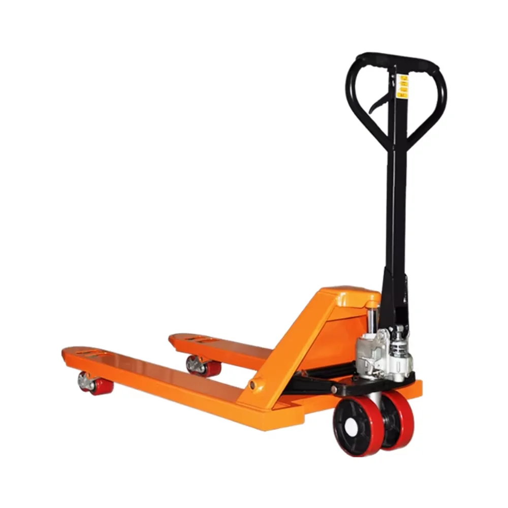 New Condition 2.5 Tons 685mm Manual Cow Hydraulic Pallet Truck Oil Pressure Hand Push Loading Unloading Pump Warehouse Forklift