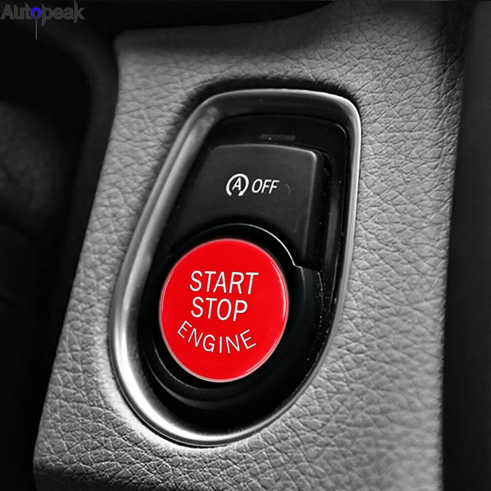 Car Start Stop Engine Button Cover For BMW F Chassis F20 F21 F10 F30 F31 F01 F02 F12 F13 F22 F23 F15 F16 F25 F26 F48 with OFF